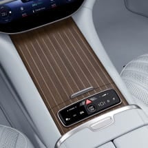 Center console wood magnolia EQS SUV X296 Genuine Mercedes-Benz | EQS-X296-nussbaum-schiffsdeck-Mittelkonsole