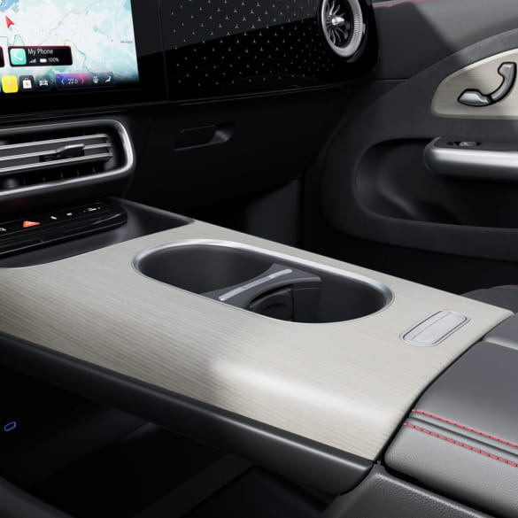 Centre console trim element CLA C174 Wood birch grey open-pore