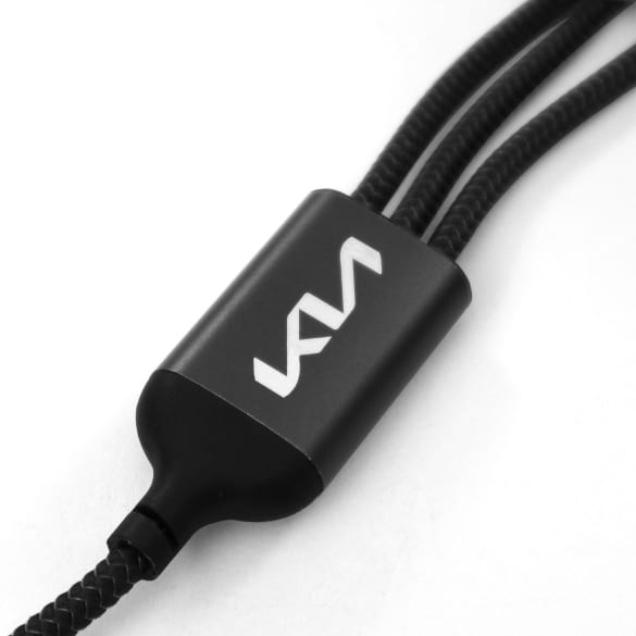 3-in-1 charging cable 120cm Genuine KIA | KIA10423-1
