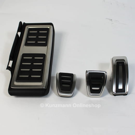 Juego de pedales de acero inoxidable | Manual | Original VW Golf 7 VII | GTI | GTD | Golf7-pedalset-schalt