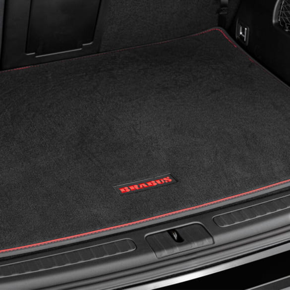 BRABUS Smart #1 boot mat velours black red