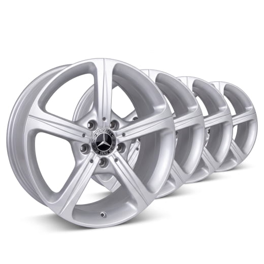 Jantes 17 pouces A-Klasse V177 à 5 branches, argent vanadium | A1774011200 7X45-V177