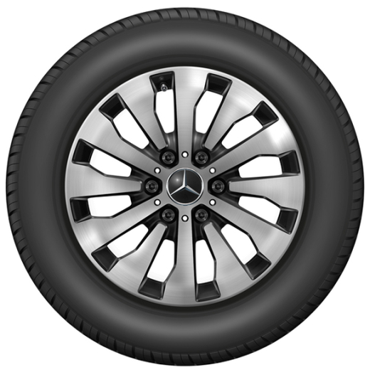 Jantes 17 pouces Sprinter BR907 noires 12 branches originales | A90740159007X23-B