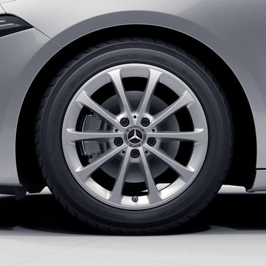 Jeu de jantes d'origine Mercedes-Benz 17 pouces A-Klasse W177 argent vanadium | A17740103007X45-177