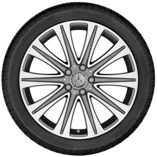 Lot de jantes 19 pouces en tremolit-metallic 10 branches E-Klasse W213 Original Mercedes-Benz | A2134010500/6007X44-Satz