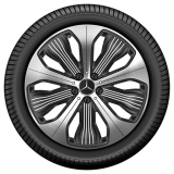 Jeu de jantes 20 pouces EQC N293 roue 5 branches argent d'origine Mercedes-Benz