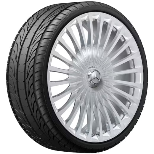 Jantes 23 pouces GLS Maybach X167 SUV argent poli multibranches | A1674011600/1700 7X15-X167