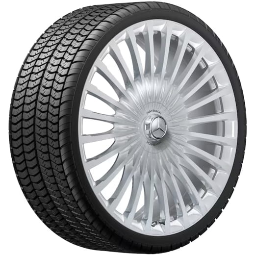 Jantes 23 pouces GLS Maybach X167 SUV argent poli multibranches | A1674011600/1700 7X15-X167