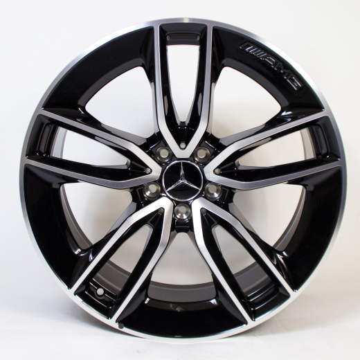 Jeu de jantes AMG 53 20 pouces à 5 doubles branches noir CLS C257 original Mercedes-Benz | A2574013100/2200-7X23