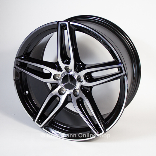 Jantes AMG à 5 doubles branches 19 pouces noir Classe E C238/A238 d'origine Mercedes-Benz | A21340120/2100-7X23-C