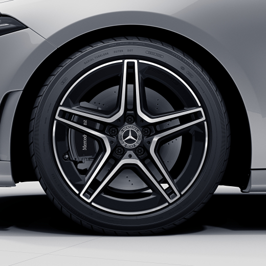 Jeu de jantes AMG 18 pouces 5 doubles branches noir A-Klasse W177 Original Mercedes-Benz | A17740115007X23-177