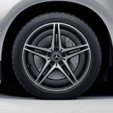 Jeu de jantes AMG 19 pouces EQC N293 à 5 doubles branches gris Original Mercedes-Benz