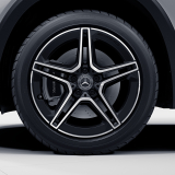Kit de jantes AMG 19 pouces GLA H247 5 doubles branches noir tourné brillant Mercedes-Benz