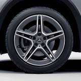 Jeu de jantes AMG 19 pouces GLB X247 5 doubles branches gris tantal Mercedes-Benz