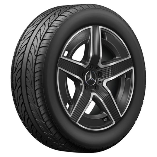 Jeu de jantes AMG 19 pouces GLC Coupé Hybrid C254 noir à 5 branches Original Mercedes-AMG | A2544010400/-0500 7X23-C254