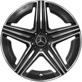 Jantes AMG 21 pouces GLE C167 V167 5 branches noir mat original Mercedes-AMG