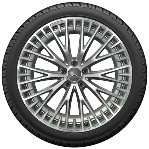 Jeu de jantes AMG 21 pouces EQS 53 AMG V297 multibranches gris tantale | A2974012900 7Y51-V297