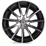 Jeu de jantes AMG 21 pouces EQS V297 à branches multiples noir tourné brillant Original Mercedes-AMG