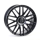 Lot de jantes forgées 21 pouces 63 AMG Classe S W223 noir mat, à rayons croisés, original Mercedes‑B