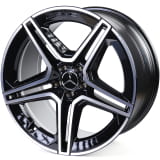 Lot de jantes AMG 21 pouces GLS SUV X167 5 doubles branches noir Original Mercedes-Benz