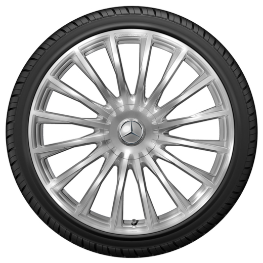 Lot de jantes AMG 21 pouces S-Klasse S63 AMG V223 poli brillant à branches multiples | A2234012500/2600 7X15