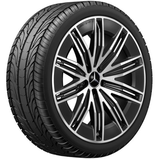 Jeu de jantes AMG 21 pouces EQE SUV X294 multibranches noir | A2944011200 7X23-X294