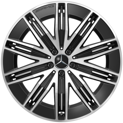 Jeu de jantes AMG 21 pouces EQE SUV X294 multibranches noir | A2944011200 7X23-X294
