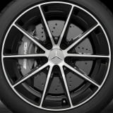 Jantes A35 AMG 18 pouces Classe A V177 10 branches noir tourné brillant