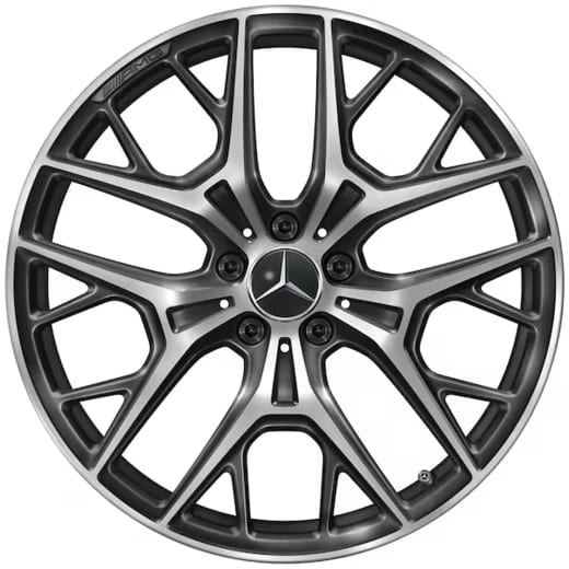 Jantes AMG Classe S berline W223 20 pouces noir poli tourné d'origine Mercedes-AMG | A2144015500/2234018400 7Y75