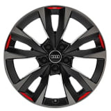 Jantes Audi A3 8Y 18 pouces noires à 5 doubles branches d'origine
