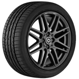 Brabus lot de jantes 16/17 pouces Original smart 453 Monoblock IX anthracite mat