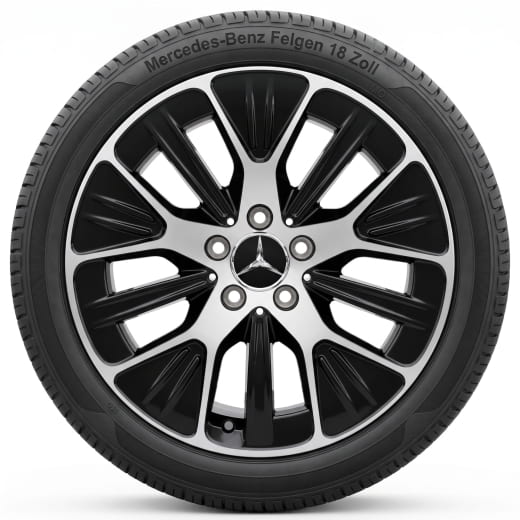Jantes CLA C178 18 pouces noires d'origine Mercedes-Benz | A1744013400 7X23-C178