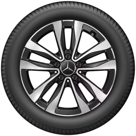 Jantes Classe C W206 Hybrid 17 pouces noir original Mercedes-Benz | A2064016000/6100 7X23-W206