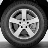 Jantes G-Class W465 18 pouces vanadium argent 5 branches Original Mercedes-Benz