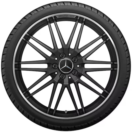 Jantes forgées 19/20 pouces AMG GT C190 R190 à 10 doubles branches noir mat | A1904013100/3300 7X71