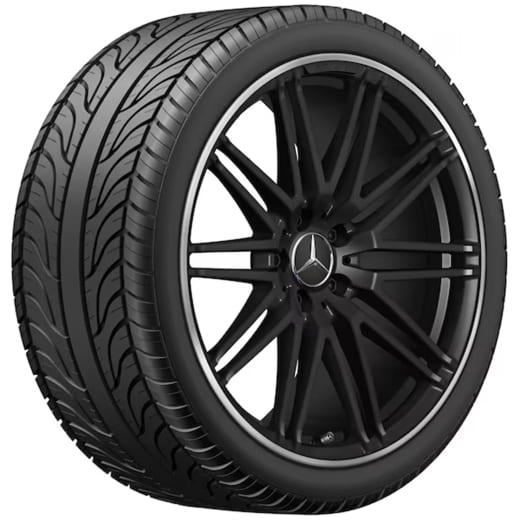 Jantes forgées 19/20 pouces AMG GT C190 R190 à 10 doubles branches noir mat | A1904013100/3300 7X71