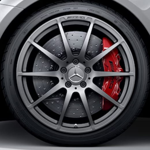 Jantes forgées 19/20 pouces AMG GT C190 R190 10 branches gris titane | A1904010000/0900 7756