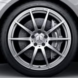 Jantes forgées 19 pouces AMG GT C190 R190 à 10 branches gris vanadium