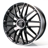 Jeu de jantes forgées AMG 63 23 pouces GLS SUV X167 à rayons croisés noir Mercedes-Benz d'origine