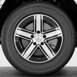 Jantes Classe G W465 18 pouces noires à 5 branches Original Mercedes-Benz