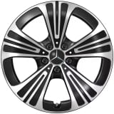 Jantes GLC SUV X254 18 pouces d’origine Mercedes-Benz 5 rayons noir