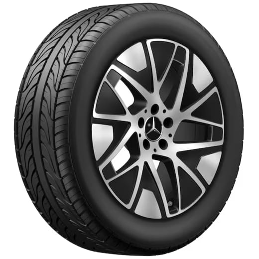 Jantes GLC SUV X540 19 pouces noir 5 branches triple d'origine Mercedes-Benz | A5404010200/0300 7X23