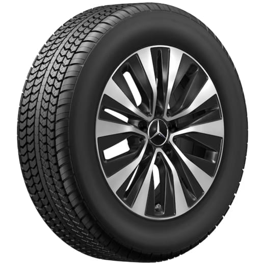 Jantes Mercedes-Benz GLA H247 17 pouces 5 doubles branches noir | A1774011000 7X23-H247
