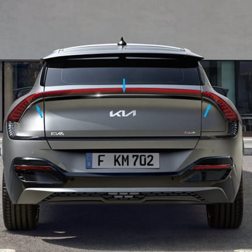 Baguettes de coffre noir laqué piano Kia EV6 CV Kia d'origine | CV491ADE00BL