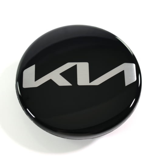 Cache moyeu lot noir brillant 47mm nouveau logo original Kia | 52960Q2100-Set