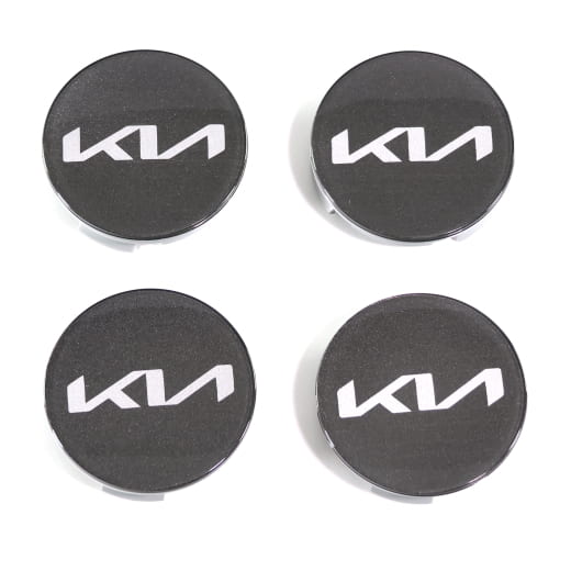 Lot de cache moyeu gris graphite 49mm nouveau logo Original Kia | 66400ADE91GRBO-Set