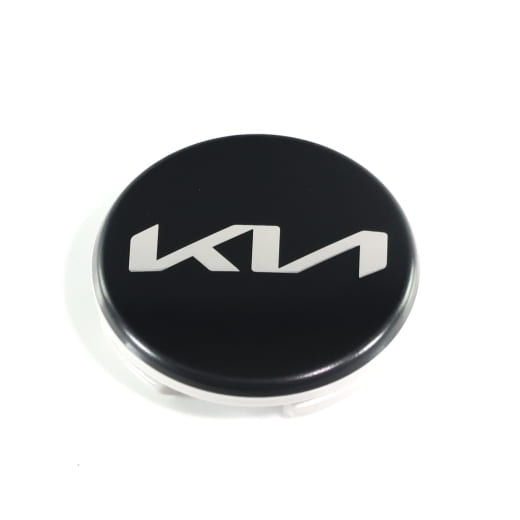 Jeu de cache moyeu noir finition satinée 50 mm nouveau logo Kia d’origine | 66400ADE92BLA-Set