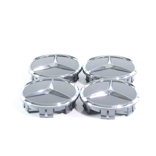 Kit de cache moyeu gris tantale 66,8 mm Original Mercedes-Benz | A0004003800 7519