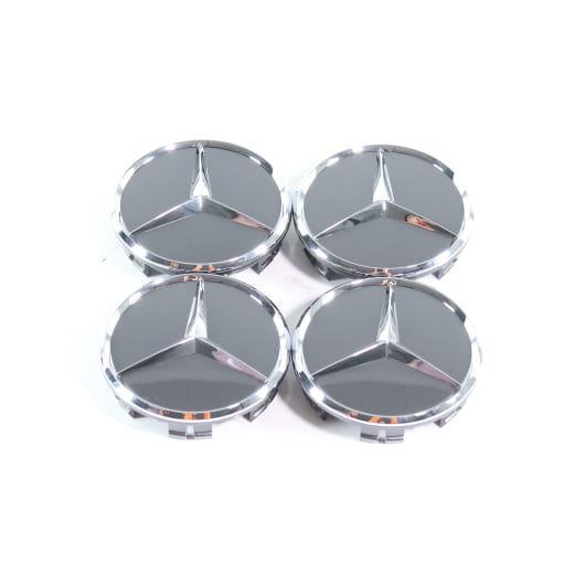 Kit de cache moyeu gris tantale 66,8 mm Original Mercedes-Benz | A0004003800 7519