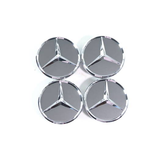 Kit de cache moyeu gris tantale 66,8 mm Original Mercedes-Benz | A0004003800 7519